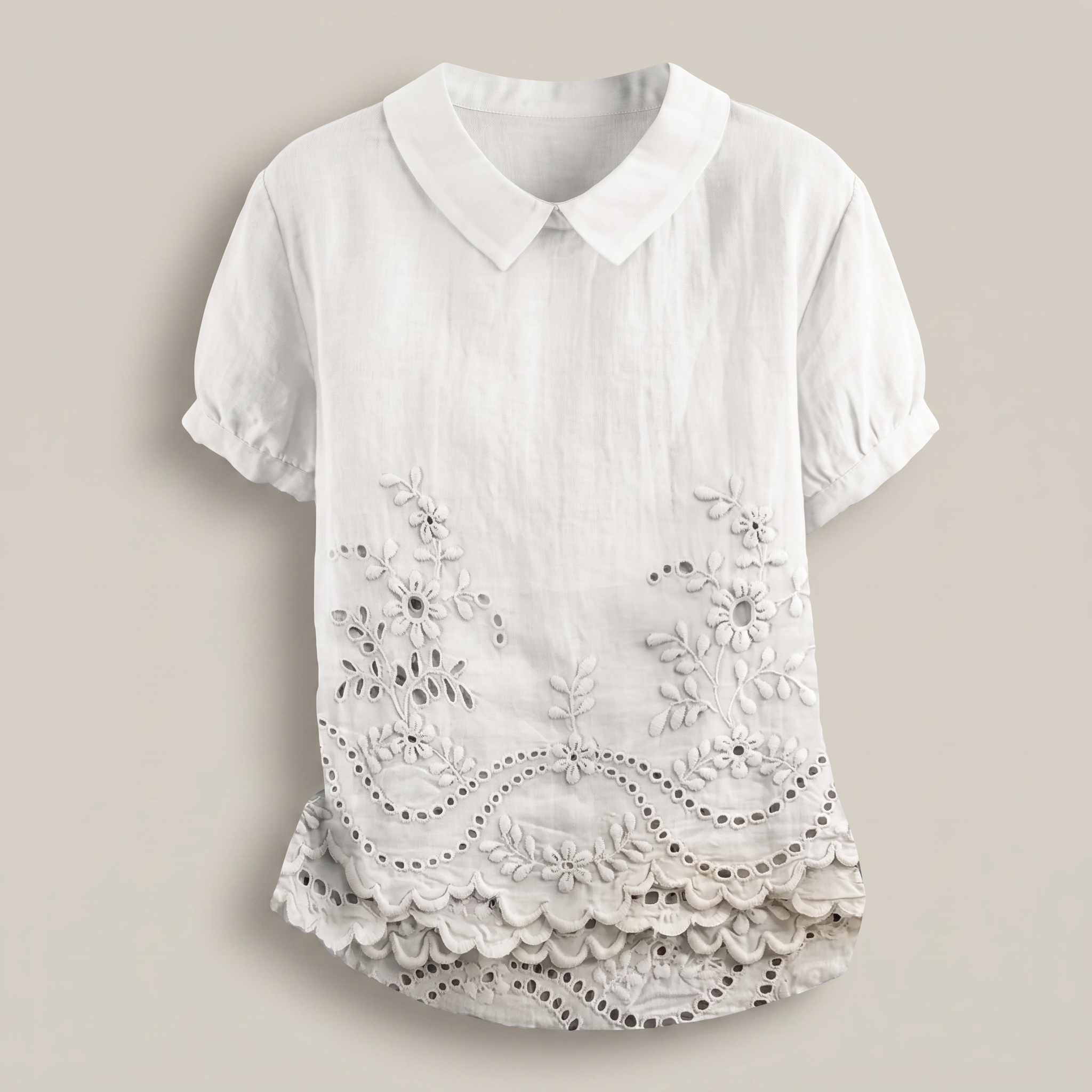 LILY BLOOM EMBROIDERED TOP