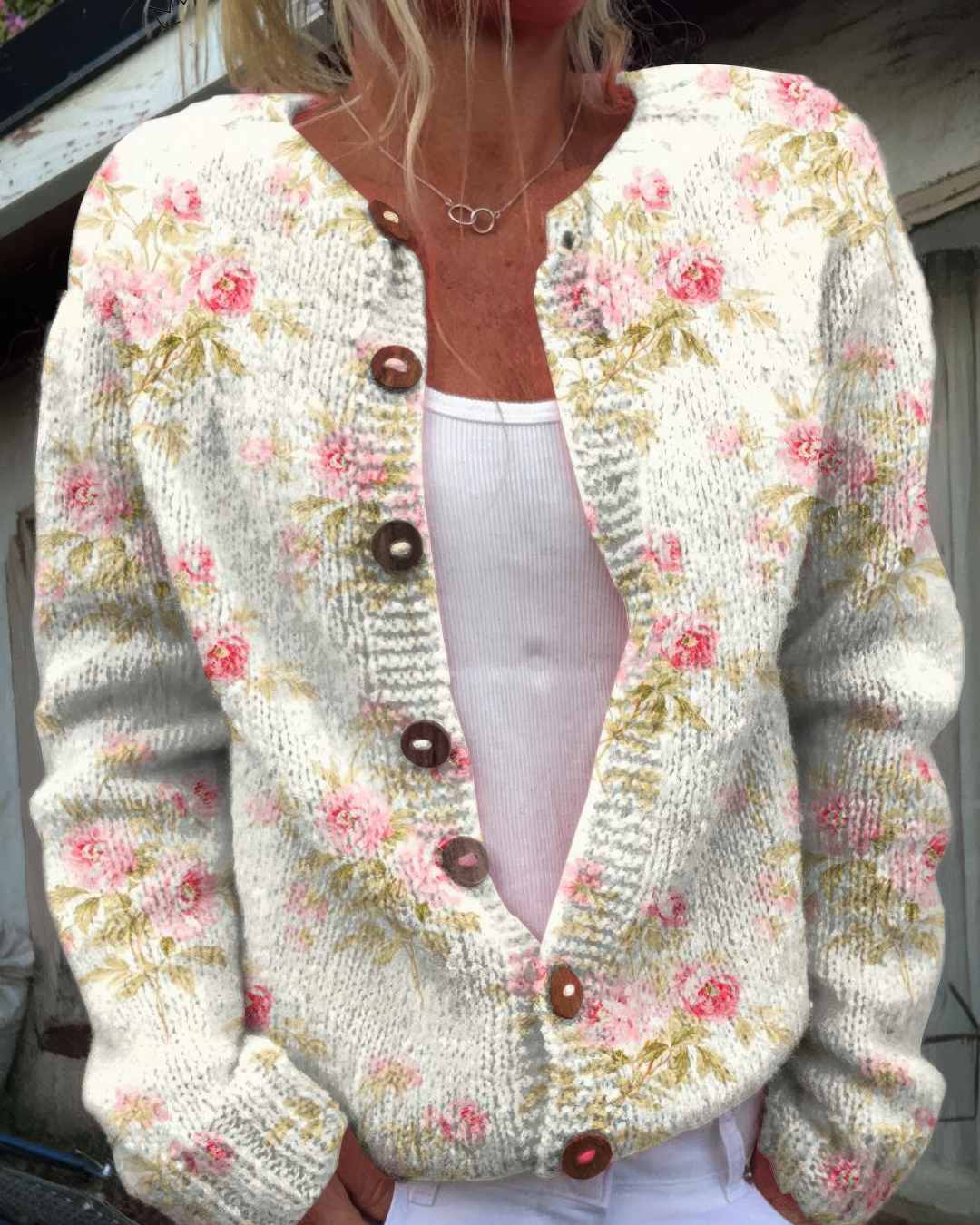 Pauline | Vintage Floral Cardigan